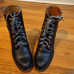 Black Fluevog Nuni Heeled Boots